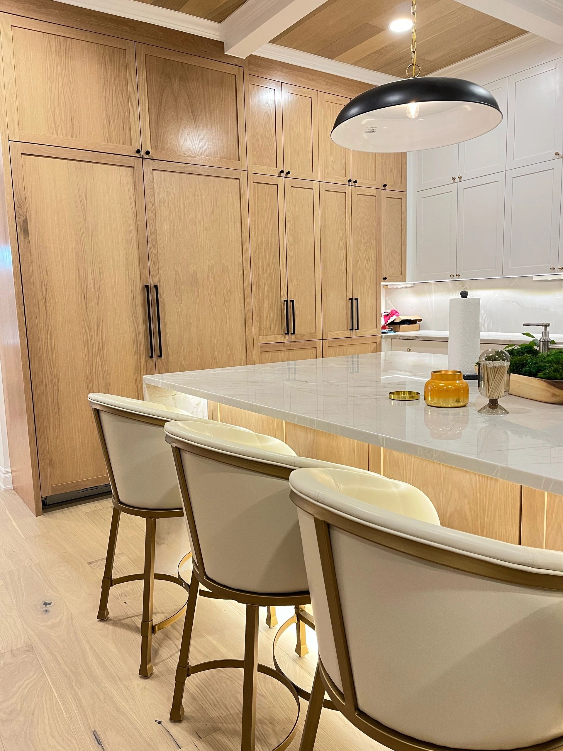 White oak custom cabinetry